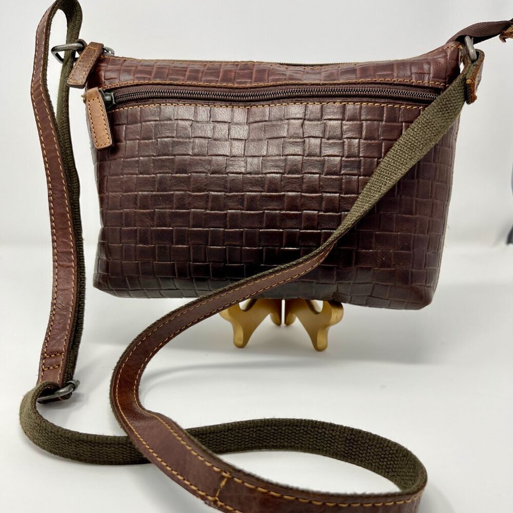 Jack Georges Buffalo Leather Crossbody Bag